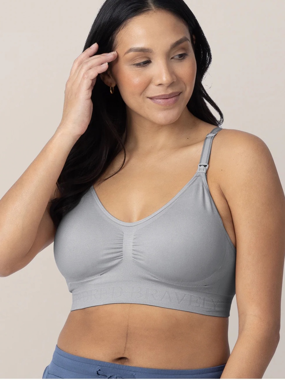 Kindred Bravely Grey Simply Sublime Nursing Breastfeeding Bra XL Extra Large